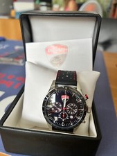 Orologio da polso da uomo cinturino in pelle per appassionati di Ducati Corse