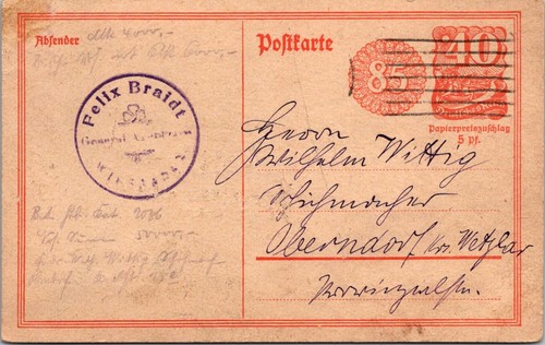 Germania 1922 cartolina - germania,