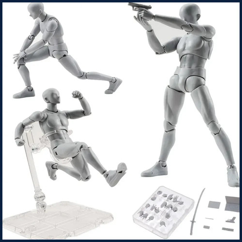 Articulated drawing mannequin - articulated,