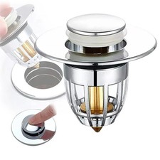 TAPPO UNIVERSALE POP UP LAVANDINO BIDET TAPPO LAVANDINO BAGNO FILTRO