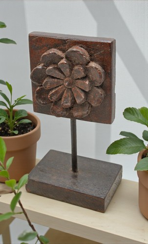 Antico legno floreale - legno,