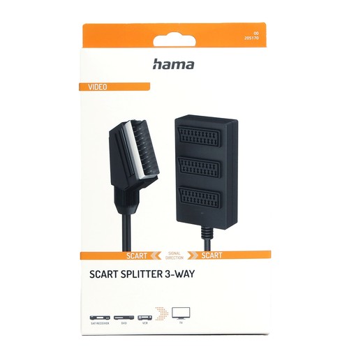 Hama scart fach - hama, 3-fach