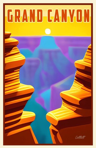 Poster viaggio grand canyon - da,