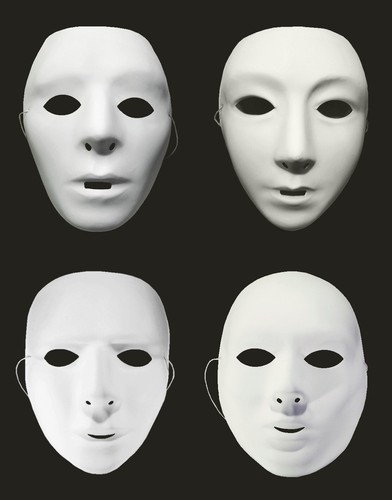 Maschera bianca neutra - maschera,
