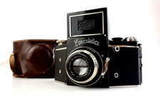 Ihagee Exakta Meyer Primotar 7,5 cm f3,5 437138 + borsa jj078