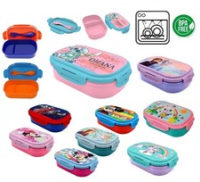 Contenitore Portapranzo con Posate Ermetico Box Portamerenda Scuola Bambini