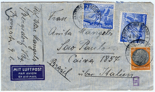 Lati 1940 reich lettera - dt.,