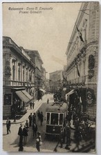Cartolina Catanzaro corso Vittorio Emanuele cappelli negozi paesaggistica T12