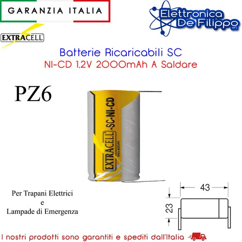 Sei batterie ricaricabili - sei,