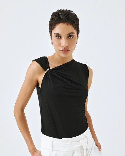 Top donna nero senza - donna,