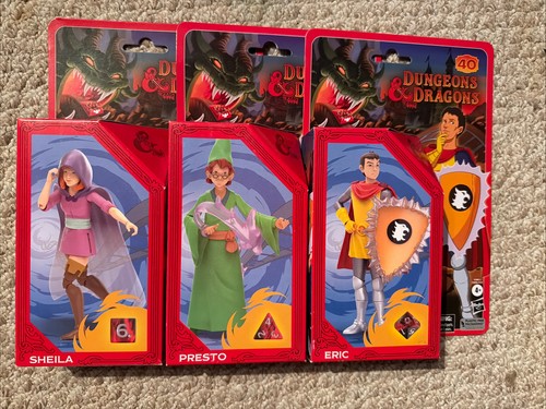 Dungeons dragons cartoon set - dungeons, &