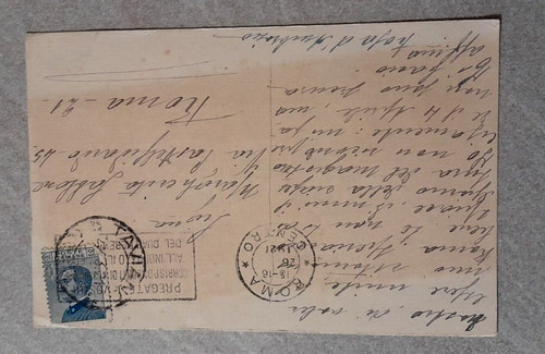 Storia postale cartolina - postale, 1921