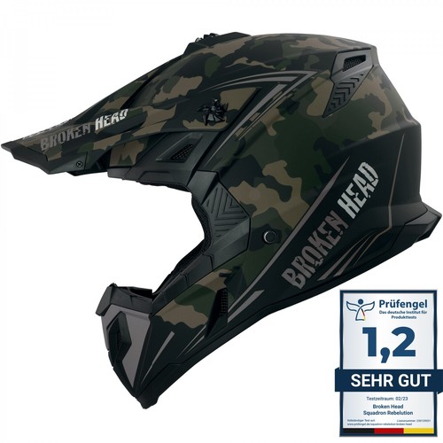 Casco incrociato testa rotta