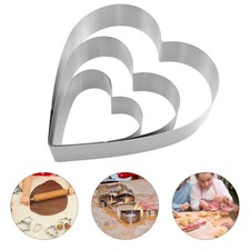  3 Pcs Forme Per Torte Stampo Cuore Biscotti Torta Forma Di Pasticceria