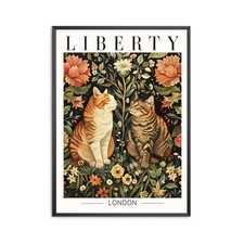 Stampa gatto Liberty Londra