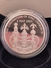 L'incoronazione di Sua Maestà il Re Carlo III 2023 2oz Argento Proof Piedfort 