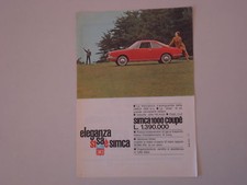advertising Pubblicità 1964 SIMCA 1000 COUPE'