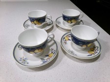 WEDGWOOD CITRONS LOTTO DI 4 TAZZE E PIATTINI