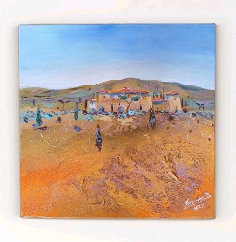 Quadro tela toscana casa - toscana,