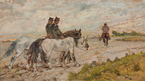 Giovanni fattori tre - soldati, a