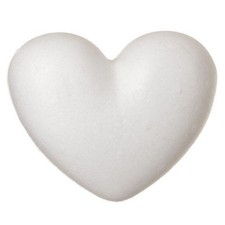 SET 2PZ CUORI POLISTIROLO 10 CM APRIBILE DECOUPAGE DECORARE SAN VALENTINO 198924