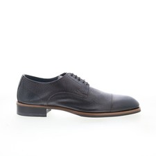 Scarpe Oxford e stringate uomo pelle marrone Di Bianco Bergamo punta cappuccio 9,5