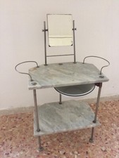 Toilette Vintage Due Leoni completa - Brocca, Catino , Secchio e Specchio