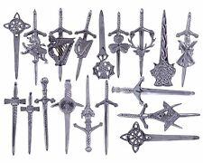 Nuove spille kilt scozzesi Highland in finitura cromata/spilla kilt spille vari design