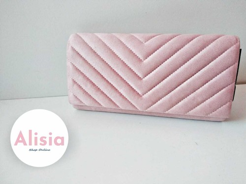 Borsa pochette rigida rosa - , in