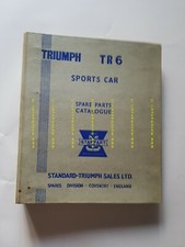 Triumph TR6 1968 Catalogo Ricambi INGLESE originale auto  