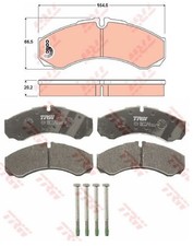 PASTIGLIE FRENO ANTERIORE PER FURGONE AUTOCARRO