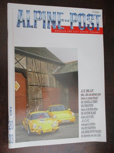 Rivista posta alpina 2003 - posta, 6/2003