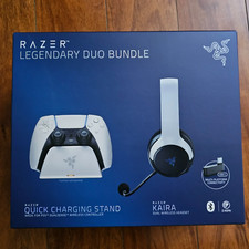 Pacchetto Razer Legendary Duo per PS 5: cuffie wireless Kaira/supporto di ricarica rapida
