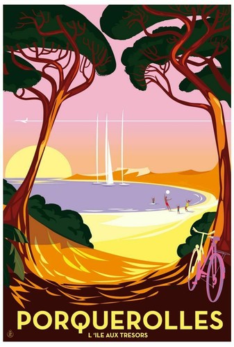 Porquerolles poster stampa - poster,