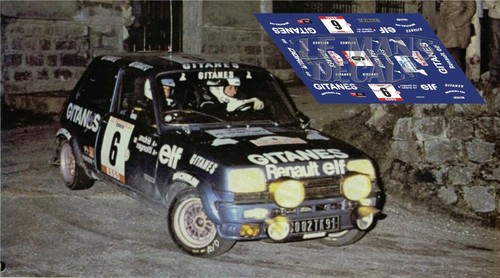 Decals renault tour corse - decals,