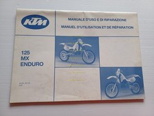 KTM 125 MX - 125 Enduro 1987 manuale uso / officina originale italiano francese