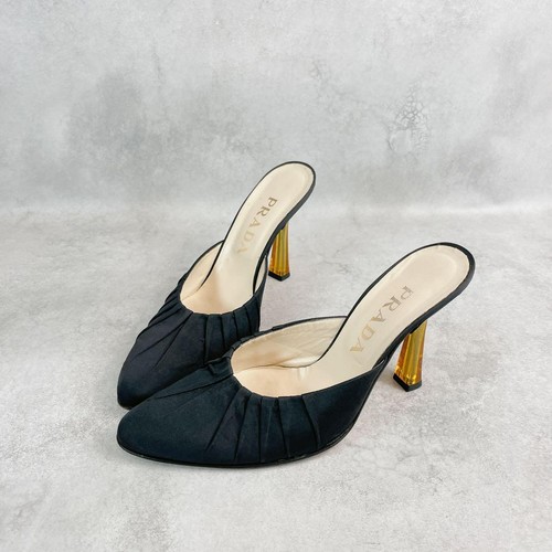 Prada black mules made - mules, w8