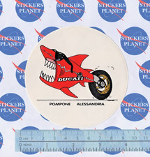 ADESIVO STICKER VINTAGE AUFKLEBER MOTO TUNING DUCATI POMPONE ALESSANDRIA
