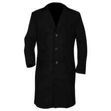 Trench lungo lana nero Peaky blinders Netflix Web Series Halloween inverno