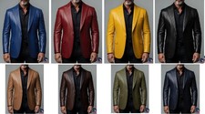 Blazer uomo vera pelle giacca