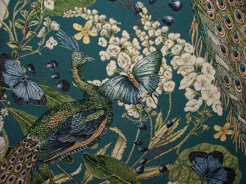 Arazzo pavone teal - arazzo, tessuto