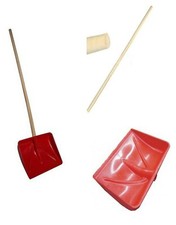 Manico per badile in legno e pala per neve spala fango mangime grano spazzaneve