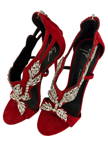 Giuseppe zanotti red suede - zanotti,