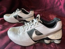 Nike Shox White Leather Black