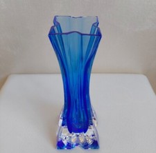 VASO CRISTALLO BLU COBALTO ALTEZZA CM. 20