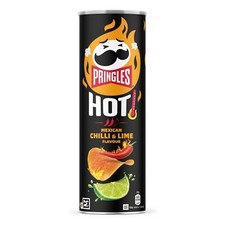 Pringles HOT Mexican Chilli & Lime Flavour Tubo da 160 grammi