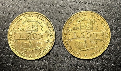 Monete 200 lire 1996 italia - 2,