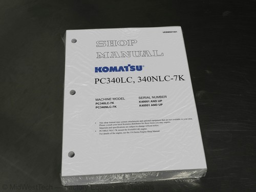 Komatsu pc340lc 340nlc 7k - komatsu, pc340lc-7k,340nlc-7k