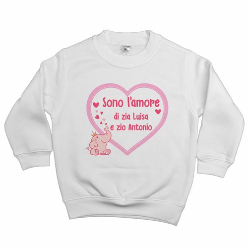 Felpa bambina personalizzata
