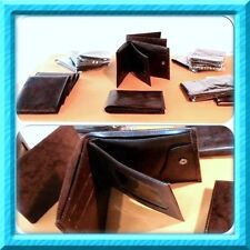 stock portafoglio ecopelle marrone idea rivendita portafogli idea regalo NUOVI